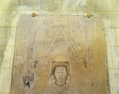 Tombstone of Magister Johannes, 1340 by French School
